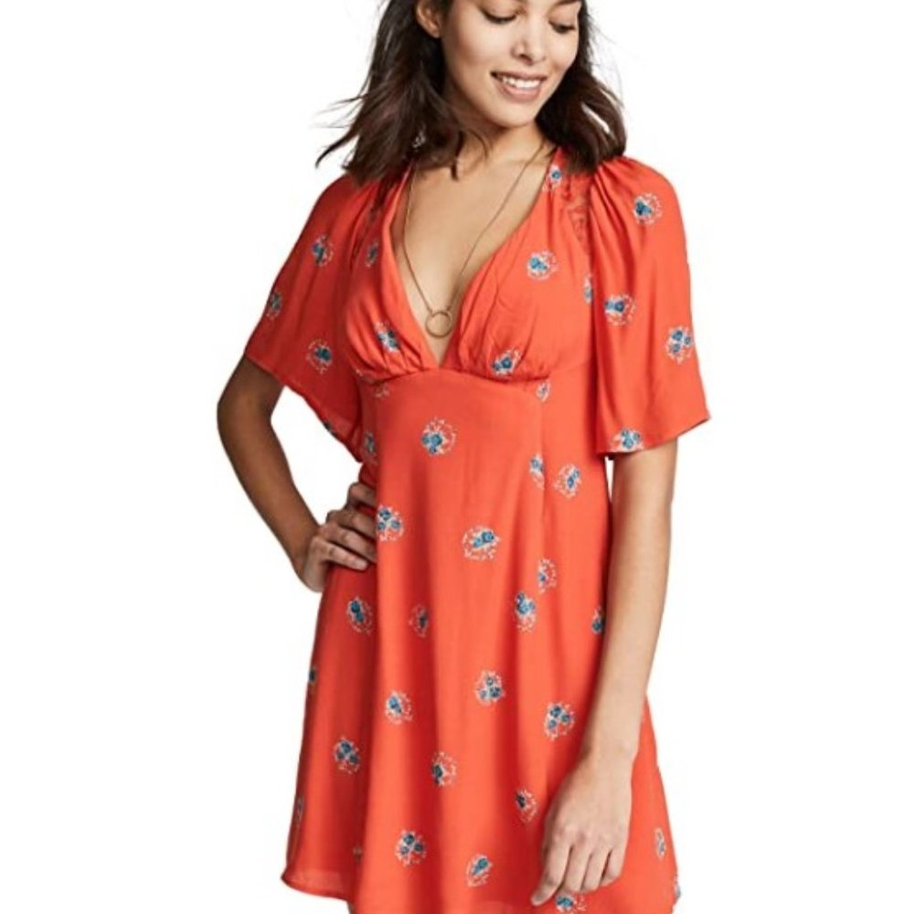 NWT Free People Women's Mockingbird Mini Dress Size 6